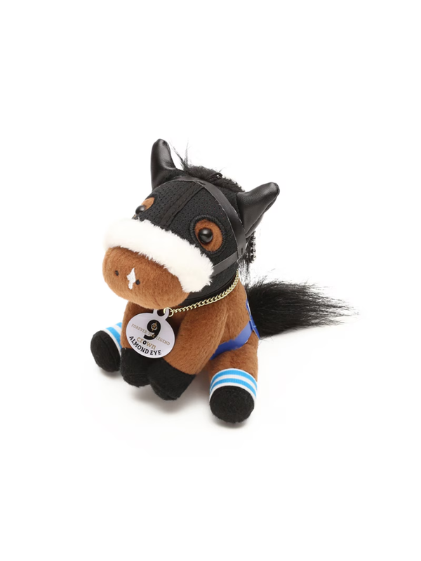 Idol Horse Almond Eye Plush Toy S Size with Ball Chain – 2020 Japan Cup Nine Crown Version