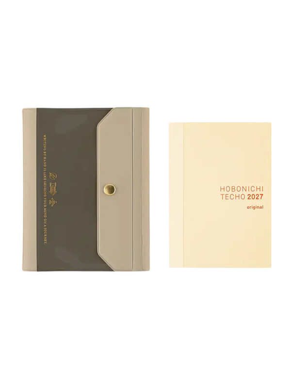 Hobonichi Techo Aileron Gray Cover Original Size A6 PVC Planner Cover 2027