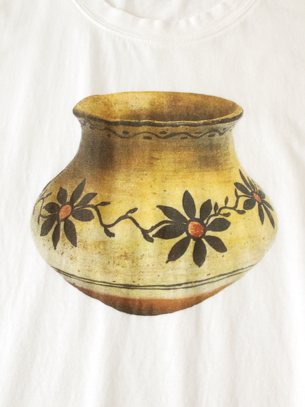 Kapital 20/- Jersey Crew Neck PAW-WAW-T (Flowerpot print) Tee