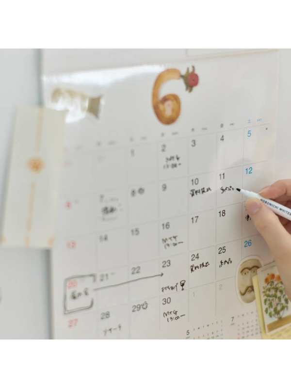 Hobonichi Whiteboard Calendar 2027 Medium Size