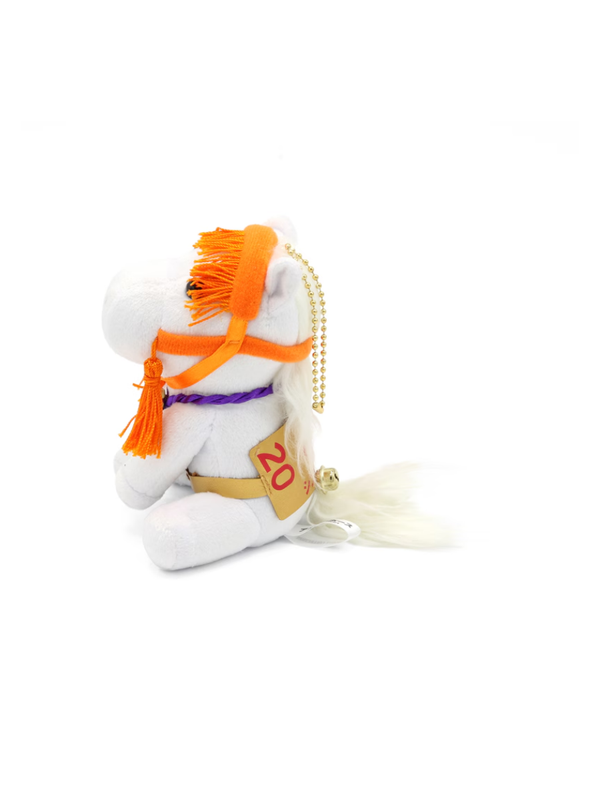 Idol Horse Plush Shinme-chan (S Size) Cute Sitting Style with Ball Chain
