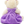 Load image into Gallery viewer, Oitscute Teddy Bear Plush Toy Purple Dress
