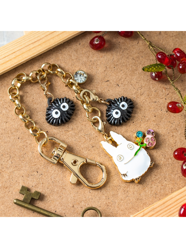 My Neighbor Totoro Small Totoro Metal Charm Keychain
