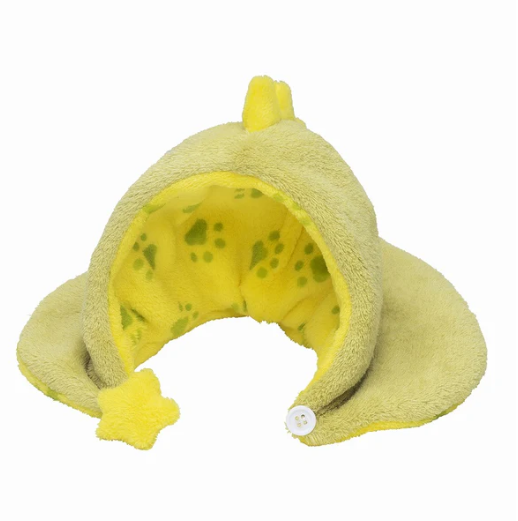 mofusand Fluffy Poncho Meow Plush with Hood – Playful Dinosaur S Size