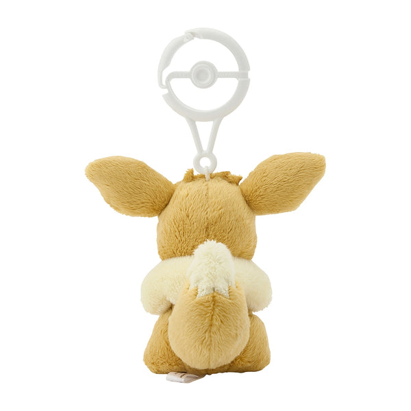Pokemon Eevee Plush Mascot with Poke Ball Carabiner