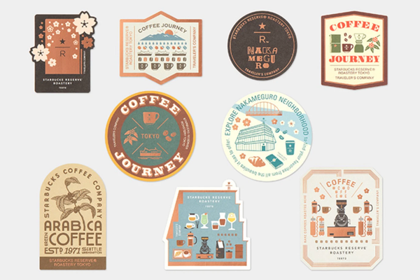 Starbucks Reserve Roastery Travelers Sticker Set