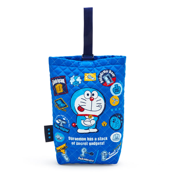 I'm Doraemon Quilted Cotton Shoe Bag