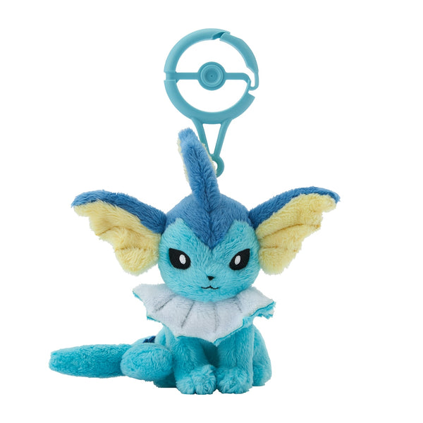 Pokemon Vaporeon Plush Mascot with Poke Ball Carabiner