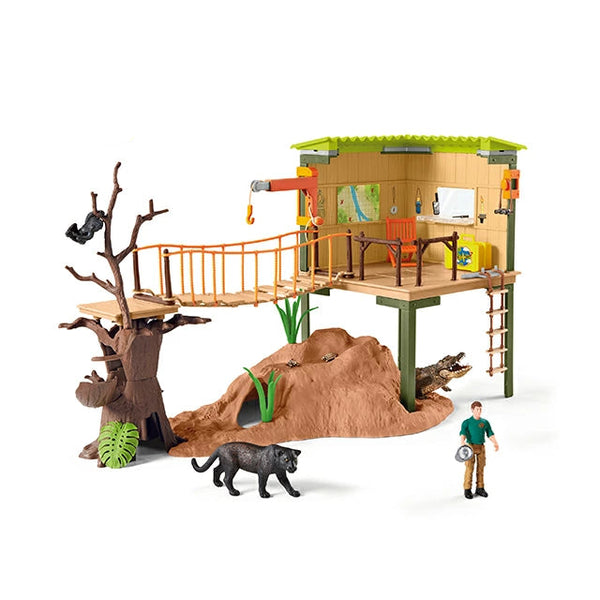 Schleich x National Geographic Kids Jungle Base Camp Playset