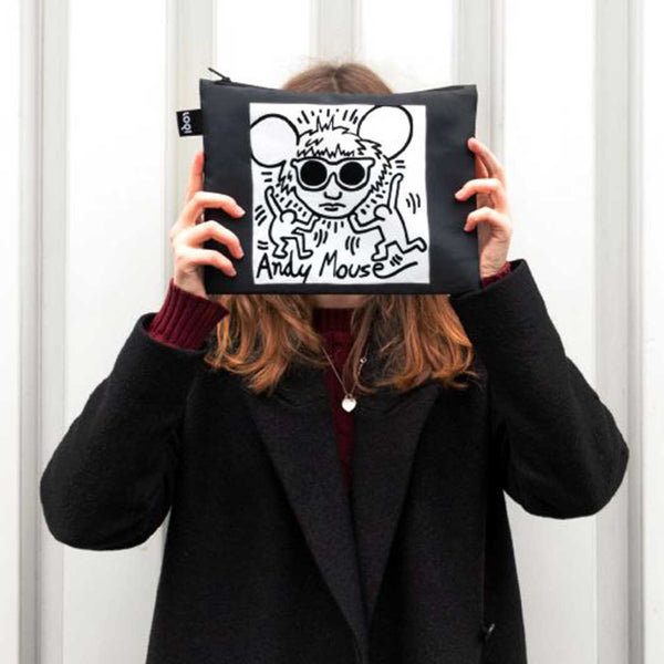LOQI Keith Haring Zip Pouch Set