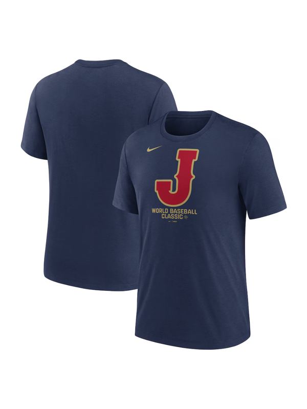 Nike 2026 WBC Japan Tri Blend T-Shirt Navy