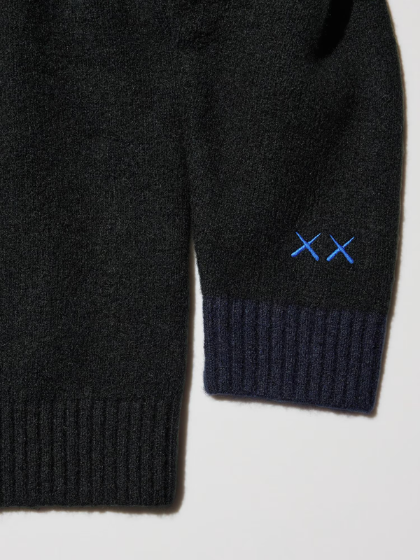 Uniqlo KAWS Winter Soufflé Yarn Crew Neck Sweater