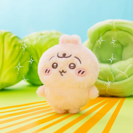 Chiikawa Baby Rabbit Plush Doll with Cabbage Soft Toy
