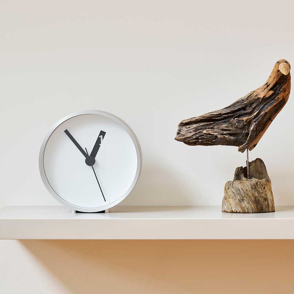 Normal Timepieces Extra Normal Desk White Clock