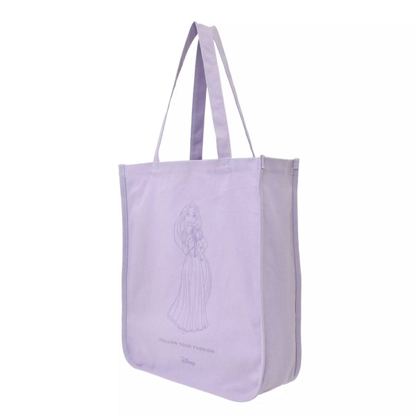 Rapunzel Basic Logo Tote Bag – Disney Princess Casual Cotton Tote
