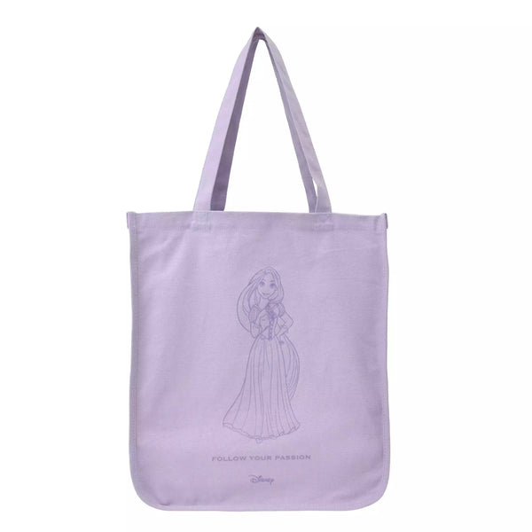 Rapunzel Basic Logo Tote Bag – Disney Princess Casual Cotton Tote