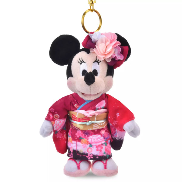 Disney Minnie Kimono Style Plush Keychain