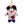 Load image into Gallery viewer, Mickey Plush Keychain – Pierrot Costume Series
