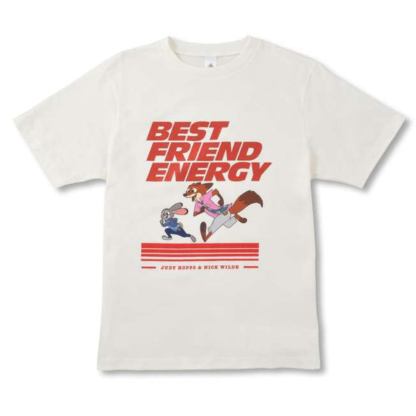 Disney Zootopia 2 Judy Hopps & Nick Wilde White Cotton T-Shirt