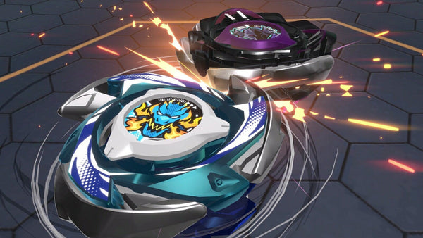 Beyblade X Evo Battle Nintendo Switch – CX-00 Leon Fang T4-60A Rainbow Coat Bonus & Blade Sticker Set