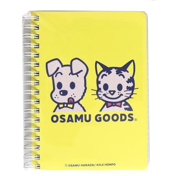 Osamu Goods Cat & Dog A6 Ring Notebook