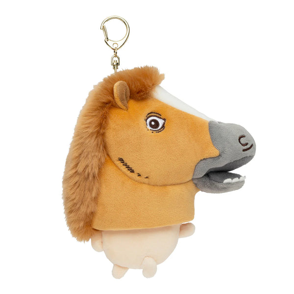 Chikawa Rabbit Mascot Keychain in Horse Costume