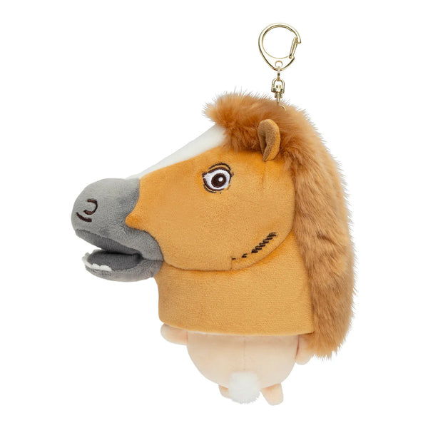 Chikawa Rabbit Mascot Keychain in Horse Costume