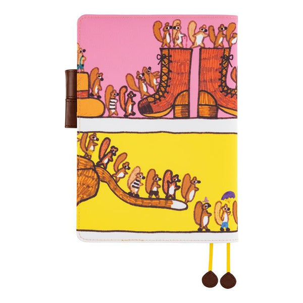 Hobonichi 100% ORANGE Squirrel Journey Cousin A5 Planner Cover