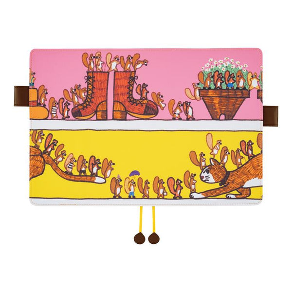 Hobonichi 100% ORANGE Squirrel Journey Cousin A5 Planner Cover