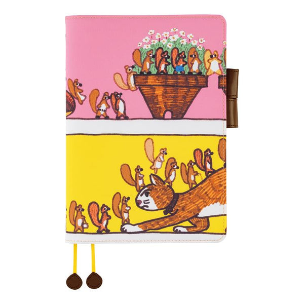 Hobonichi 100% ORANGE Squirrel Journey Cousin A5 Planner Cover