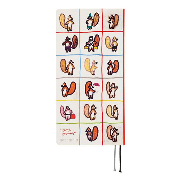 Hobonichi Weeks 100% ORANGE Squirrel Moving Planner Japanese