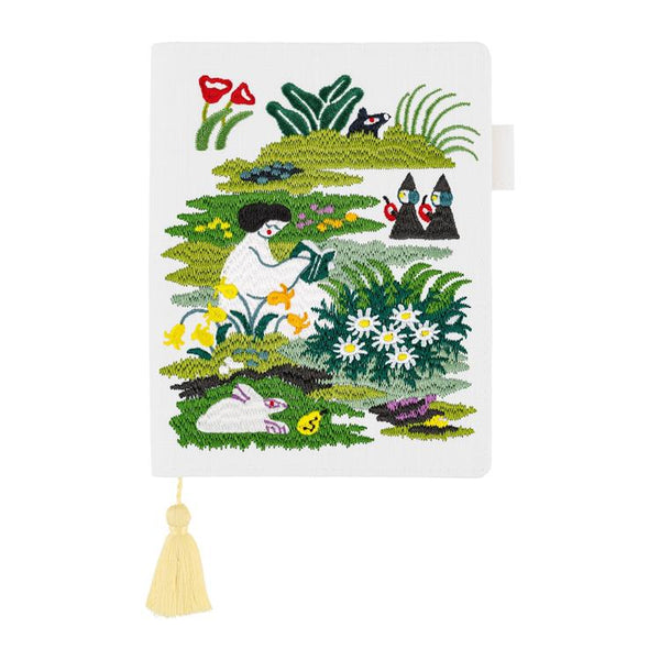 Hobonichi 5-Year Planner 2026 Iyo Okumi “Haconiwa” Embroidered Cover Gift Set