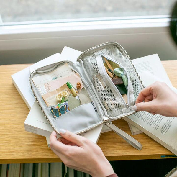 Hobonichi Techo 2026 Small Drawer Pouch – Toshiyuki Fukuda Delivering Flowers