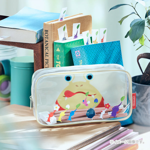 Nintendo PIKMIN Clear Zipper Pouch PVC Cosmetic & Stationery Storage Bag