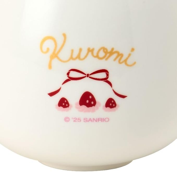 Sanrio Kuromi Ceramic Mug with Lid Strawberry Shortcake Design