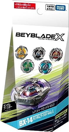 Takara Tomy BEYBLADE X BX-14 Shark Edge 3-60LF Random Booster Vol.1 Toy Set