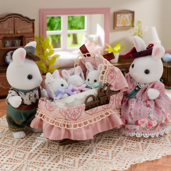 Sylvanian Families White Rabbit Family Set