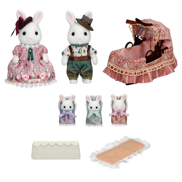 Sylvanian Families White Rabbit Family Set