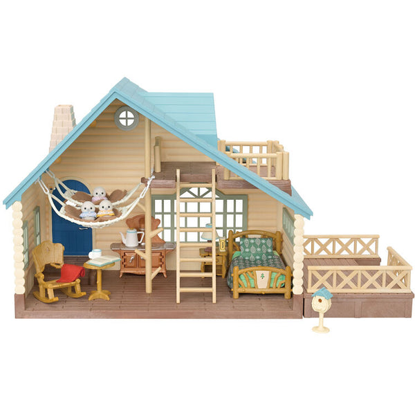 Sylvanian Families Long-Tailed Tit Cozy Log Cottage Set