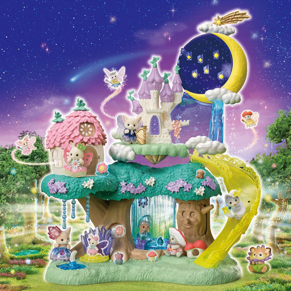 Sylvanian Families Enchanted Fairy Forest & Magical Castle Playset