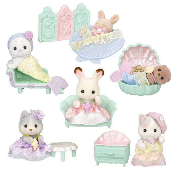Sylvanian Families Baby Furniture Collection Yumemiro Mermaid Blind Box Figure（12pcs）