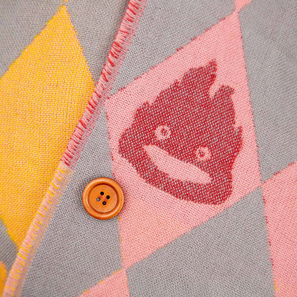 Howl’s Moving Castle Buttoned Jacquard Stole Howl’s Cape Design