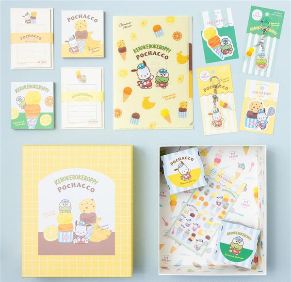 Sanrio Hapidanbui Ice Cream Shop Stationery Tool Box Set
