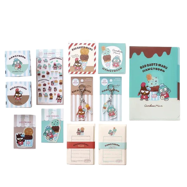 Sanrio Hapidanbui Ice Cream Shop Stationery Tool Box Set