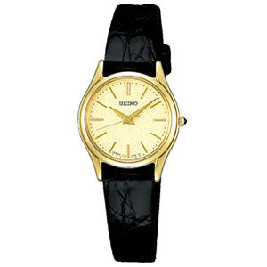 Seiko Exceline SWDL160 Quartz Elegant Gold Dial Watch