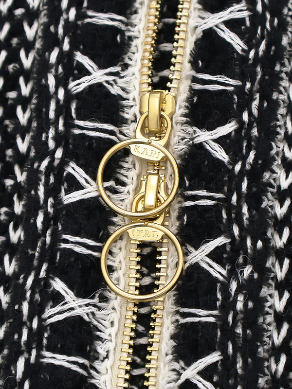 Kapital 5G Knit Zip Cabaret Cardigan Knit Sweater