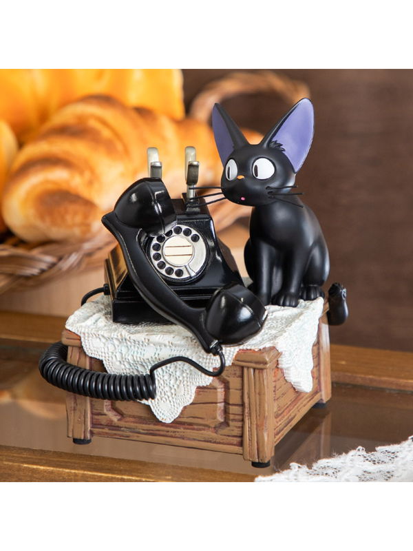 Kiki's Delivery Service Jiji Black Telephone Music Box
