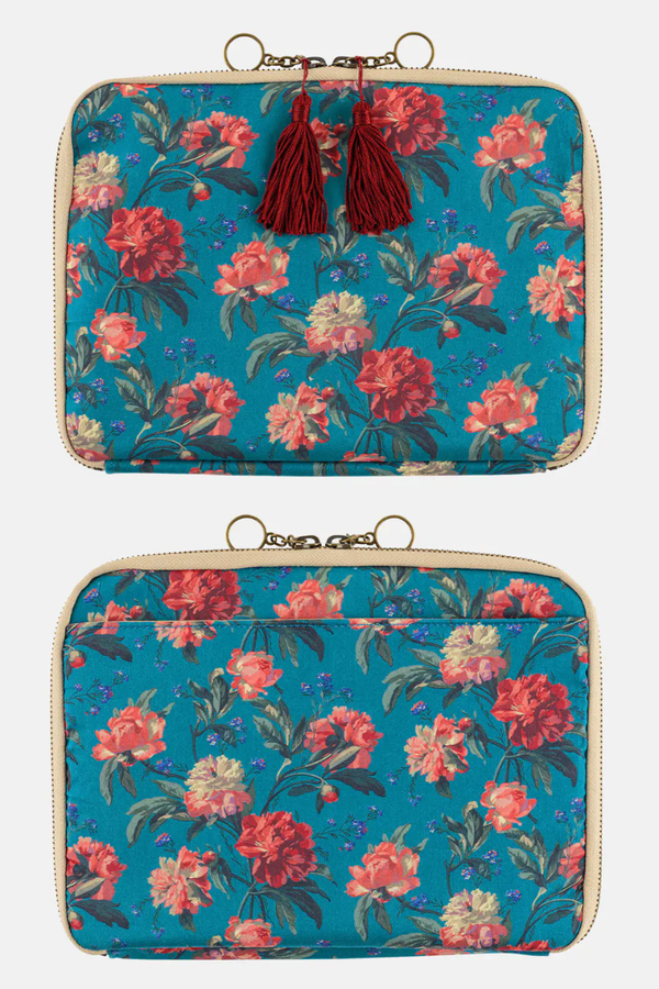 Hobonichi LIBERTY FABRICS Decadent Blooms Large Accordion Organizer Pouch