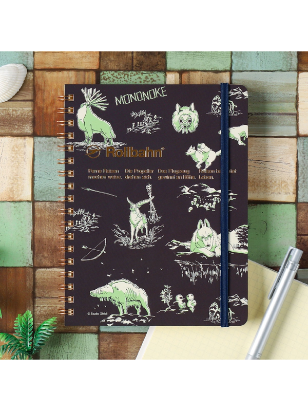 Princess Mononoke Rollbahn L Notebook with Pocket