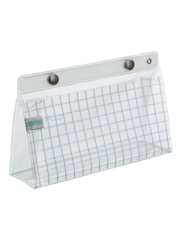 KOKUYO Tool Pencil Case Peep - Transparent Pen Organizer with Inner Storage Case